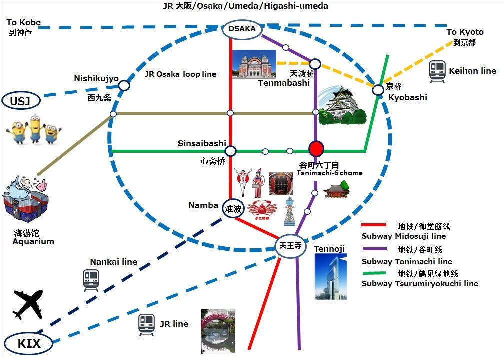 Sakuraya-Inn Osaka Exteriör bild